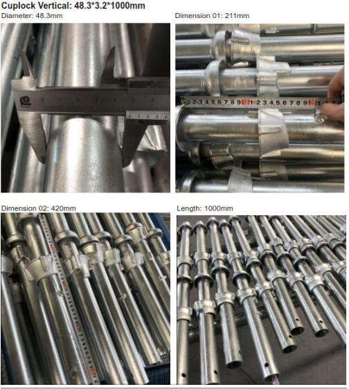 Galvanized Cuplock Scaffolding Starting Sysapling 