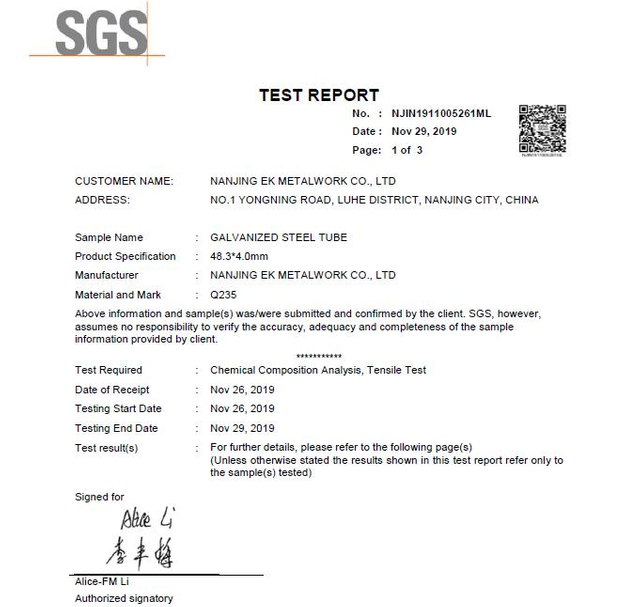 Scaffolding Top SGS 01