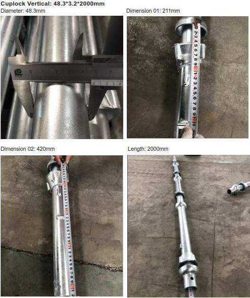 Sysapting Galvanized Cuplock-ийг босоо системийн босоо